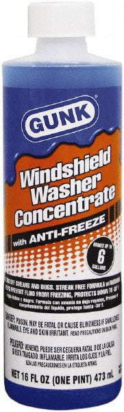 Gunk M516 Windshield Washer Fluid: 16 oz, Bottle