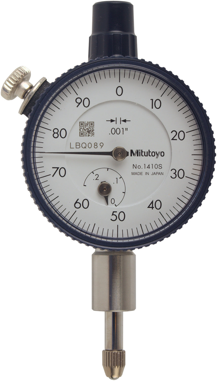 Mitutoyo 1410AB-10 Dial Drop Indicator: 0.2500" Max Measurement, 0-100 Dial Reading, 0.001" Accuracy