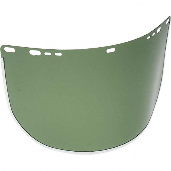 Jackson Safety 29053 Face Shield Windows & Screens: Replacement Window, Green, 8" High, 0.04" Thick