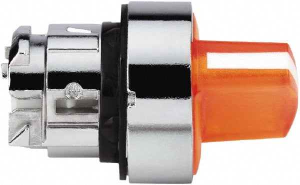 Schneider Electric ZB4BK1253 Selector Switch: 2 Positions, Maintained (MA), Orange Handle