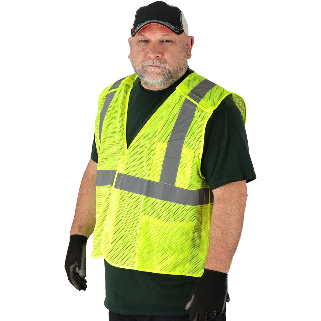 Radians SV4GMM High Visibility Vest: Breakaway, Size Medium