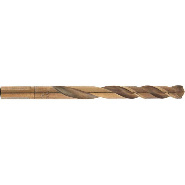 Milwaukee Tool 48-89-2308 Mechanics Drill Bit: 11/64" Dia, 135 deg, Cobalt, Weldon Flat Shank, Split Point