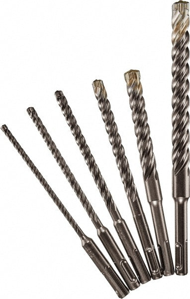 Milwaukee Tool 48-20-7499 3/16, 1/4, 5/16, 3/8, 1/2 & 5/8" Dia, SDS-Plus Shank, Steel Rotary & Hammer Drill Bit