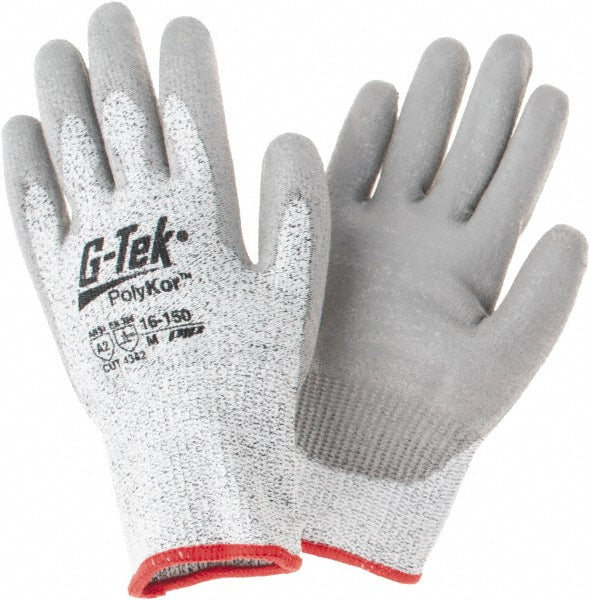 PIP 16-150/M Cut, Puncture & Abrasion-Resistant Gloves: G-Tek 16-150, Size Medium, ANSI Cut A2, ANSI Puncture 4, Polyurethane, PolyKor