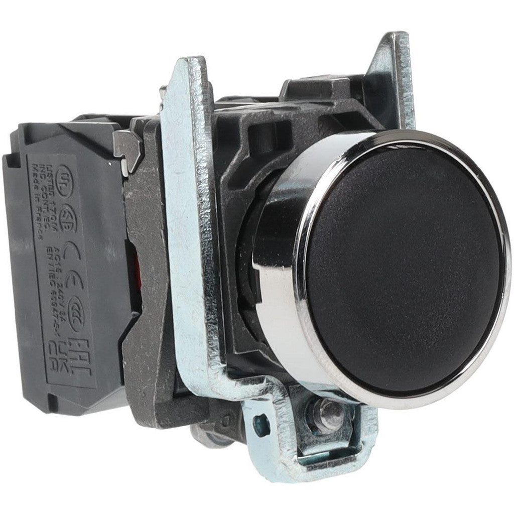 Schneider Electric XB4BA25 Push-Button Switch: 22 mm Mounting Hole Dia, Momentary (MO)