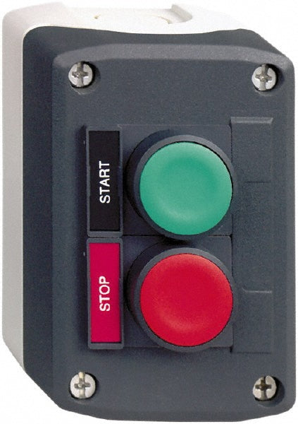 Schneider Electric XALD211H29H7 Push-Button Control Station: Momentary, NO/NC, Start & Stop
