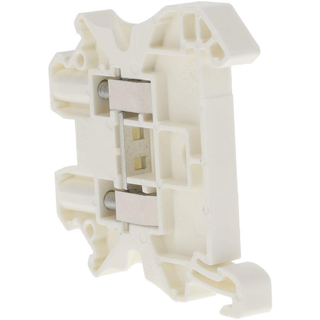 Schneider Electric NSYTRV42WH 1 Pole, 1,000 Volt, 32 Amp, -40 to 266°F, DIN Rail Mount, Polyamide Passthrough Terminal Block