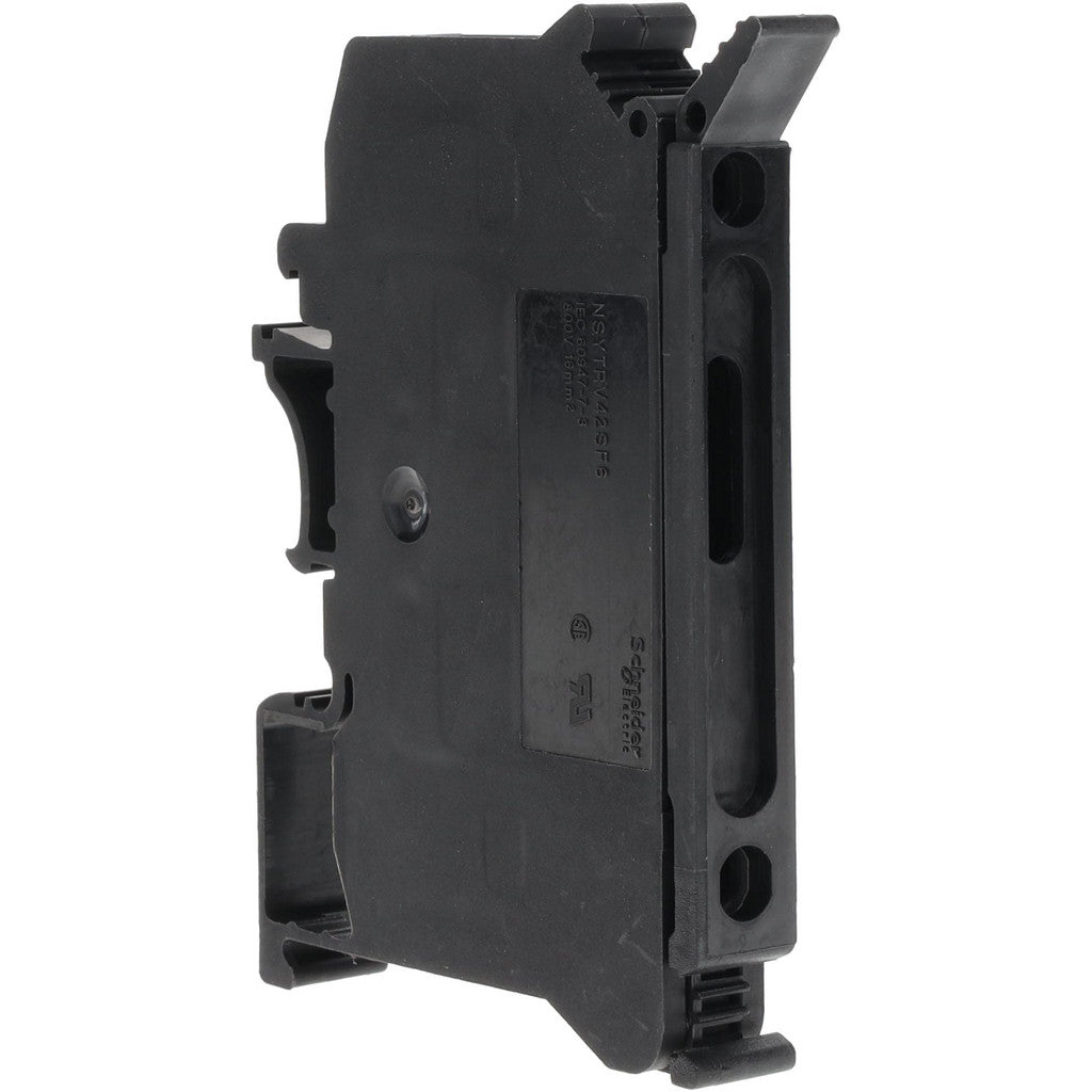 Schneider Electric NSYTRV42SF6 1 Pole, 500 Volt, 10 Amp, -40 to 266°F, DIN Rail Mount, Polyamide Fused Terminal Block