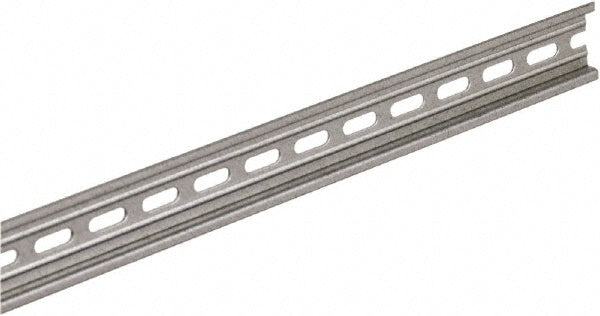 Square D 9080MH320 1/2m Long x 0.3 Inch Wide x 1.38 Inch High x Steel DIN Rail
