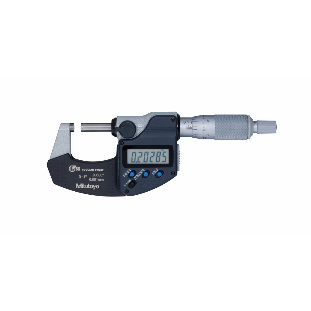 Mitutoyo 293-330-32-CAL Electronic Outside Micrometer: 0 to 1", Carbide Face