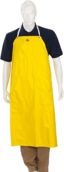 MCR Safety 800S4P Disposable Bib Apron: One Size, Yellow
