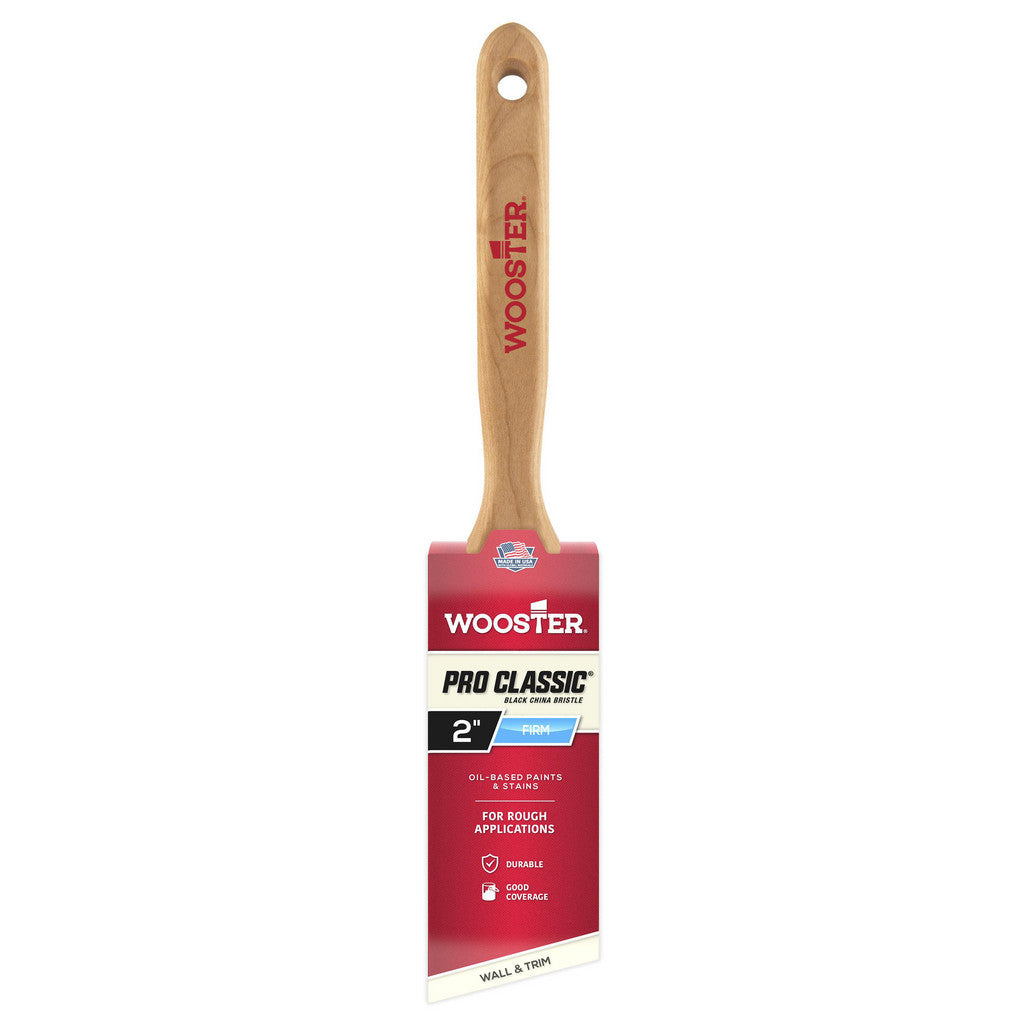 Wooster Brush Z1293-2 Paint Brush: 2" Wide, Hog, Natural Bristle