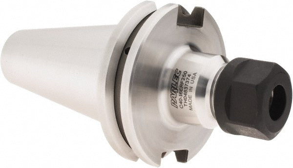 Parlec C40-16ERF250 Collet Chuck: 0.0197 to 0.3937" Capacity, ER16 Collet, Taper Shank
