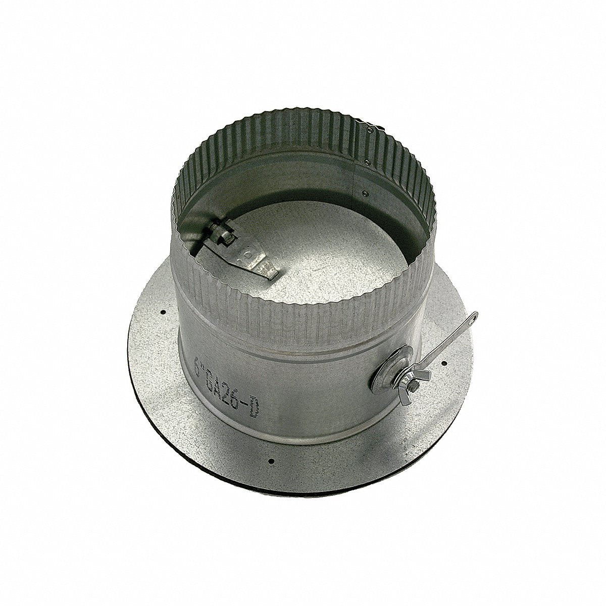 Greenseam Collar W/Damper 12 Duct Size (GR6POCR12GA26D)