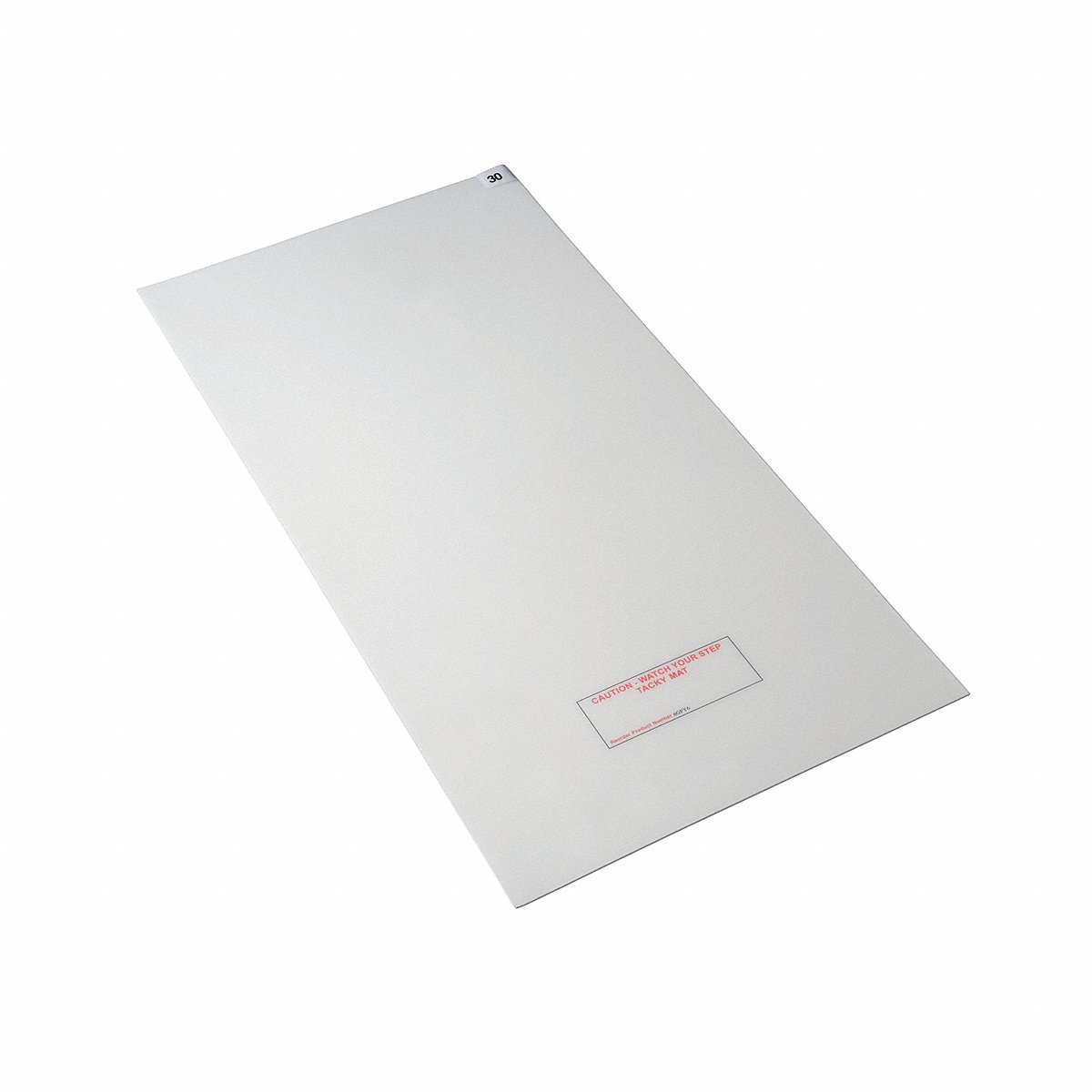 Condor Tacky Mat, White, 18 X 36 In, Pk4, 36 In (6GPY6)