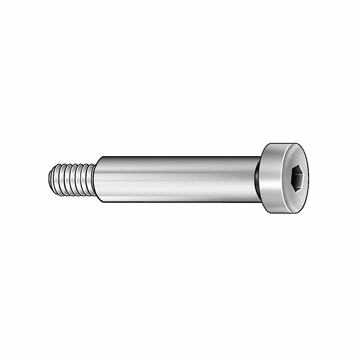 ShldrScrw Stainless Steel 1/4 -20 1/2 HdDia PK5 (4445)