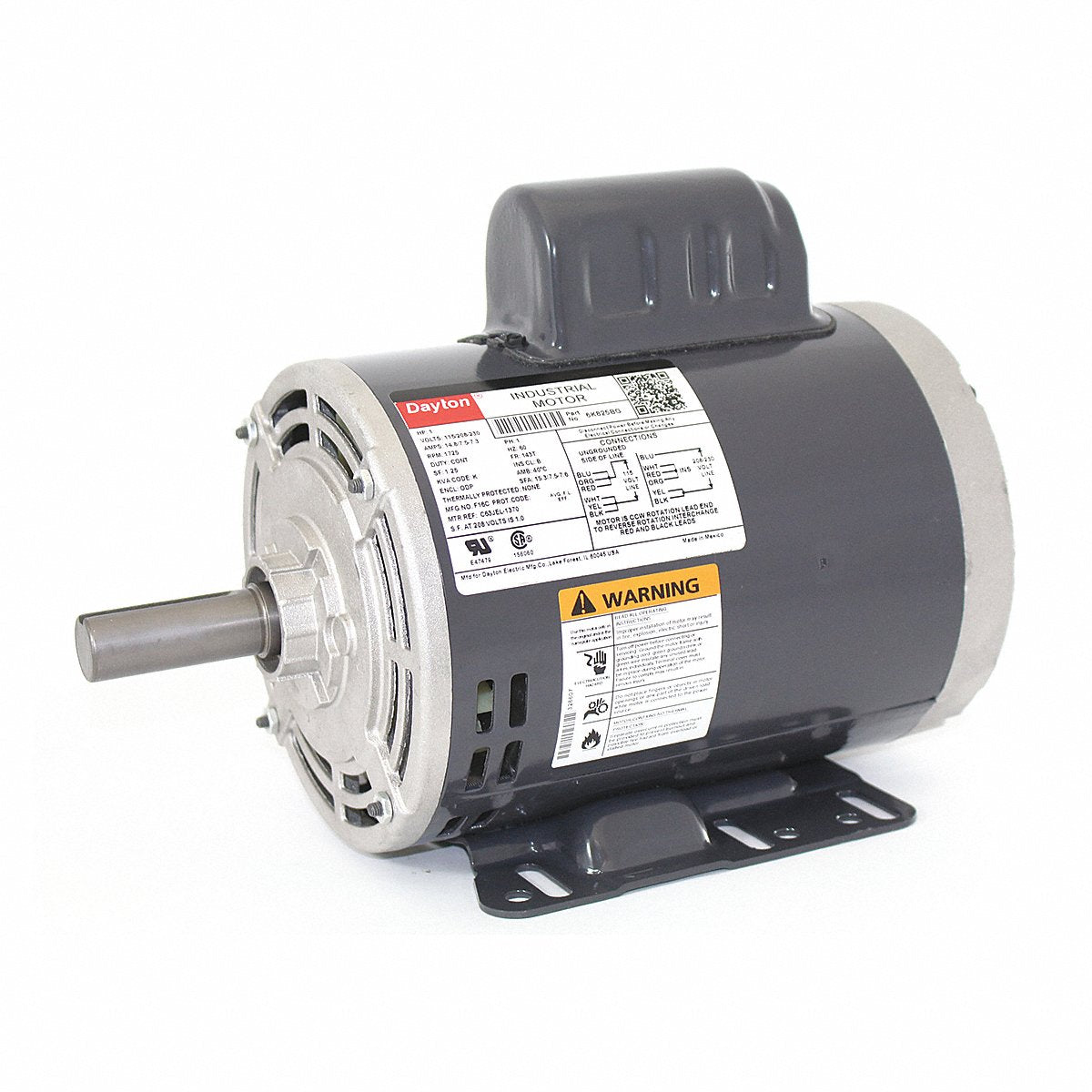 Dayton Generalpurposemotor, 1Hp, 1725Rpm, 143T (6K825)