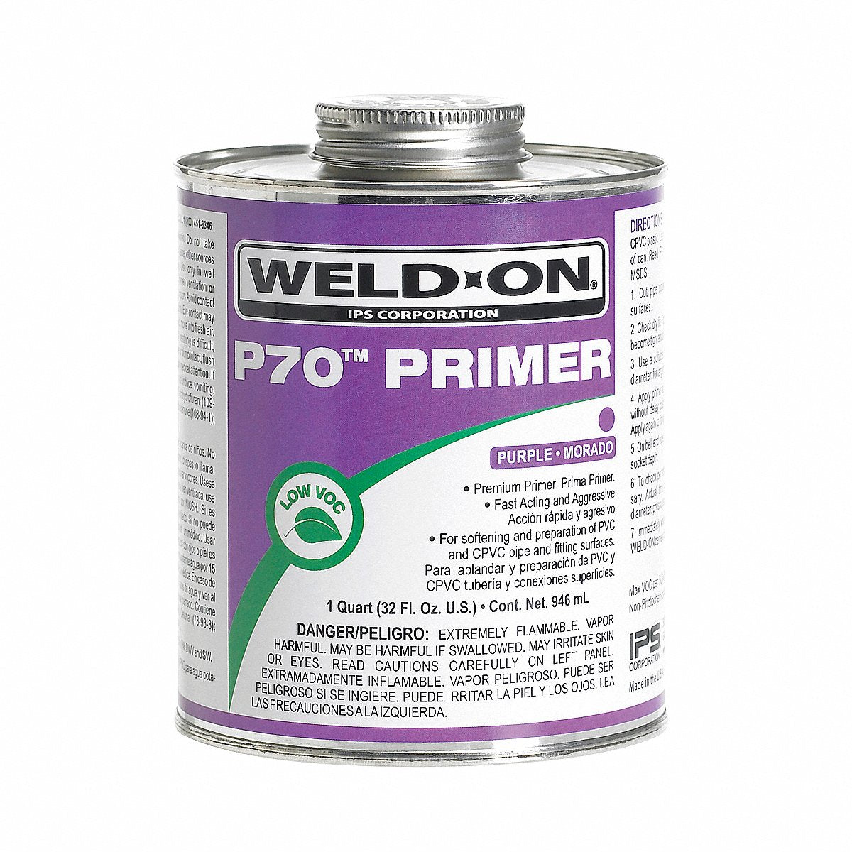 Weld-On Primer, Can, 16 Oz, Purple (13995)