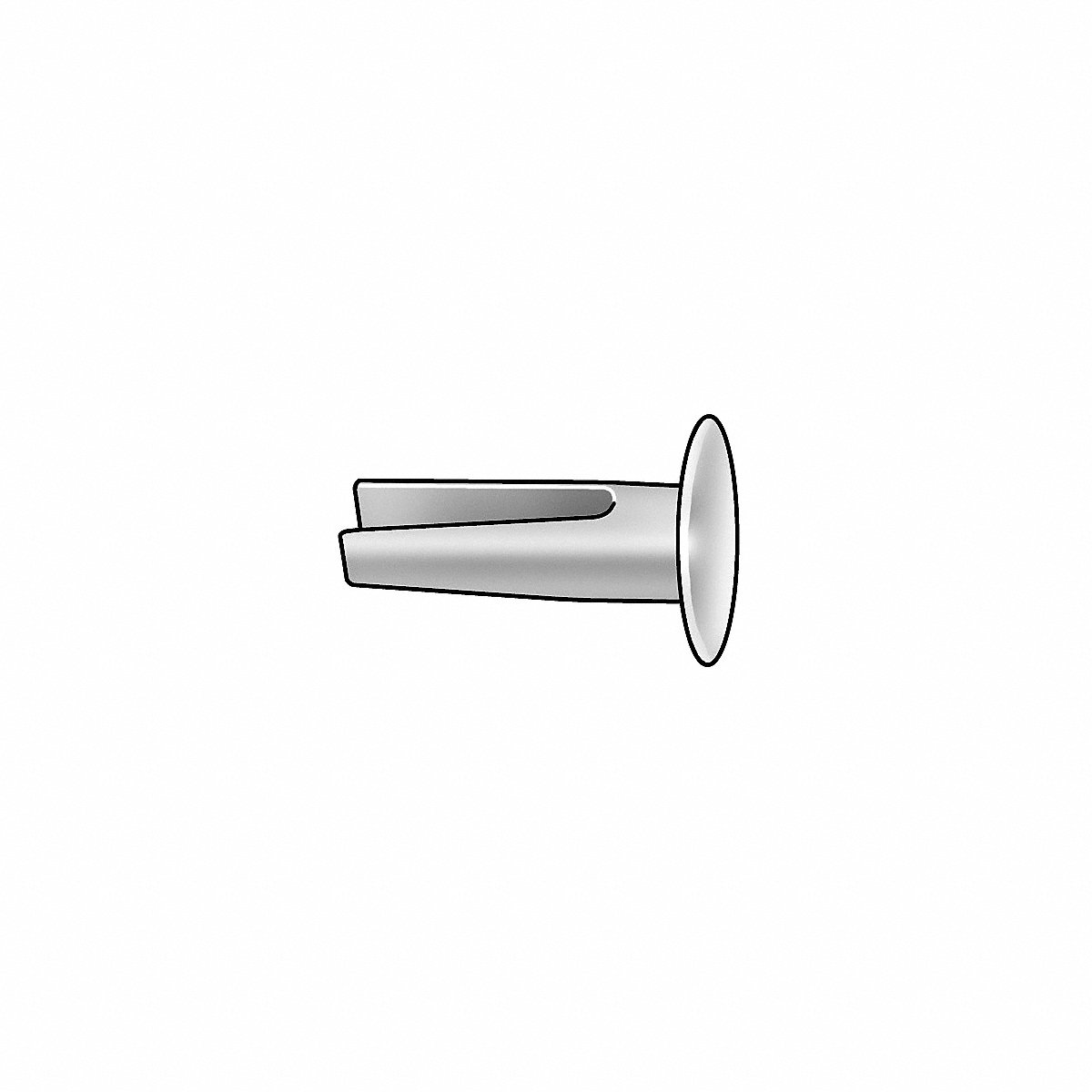 Split Rivet 5/16 L 0.140625 dia PK100 (6LB82)