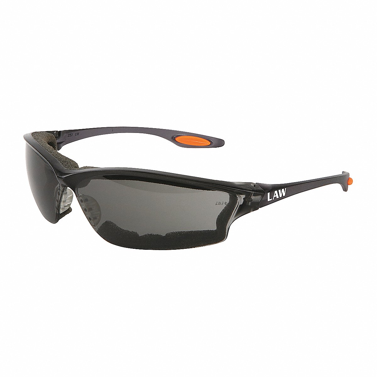 Mcr Safety Safety Glasses, Gray, Anti-Fog, Black (LW312AF)