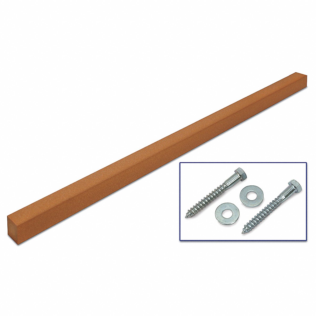 United Visual Products Sign Post, Brown, Plastic, 8 Ft L, 8 ft (UVMCSP-CEDAR)