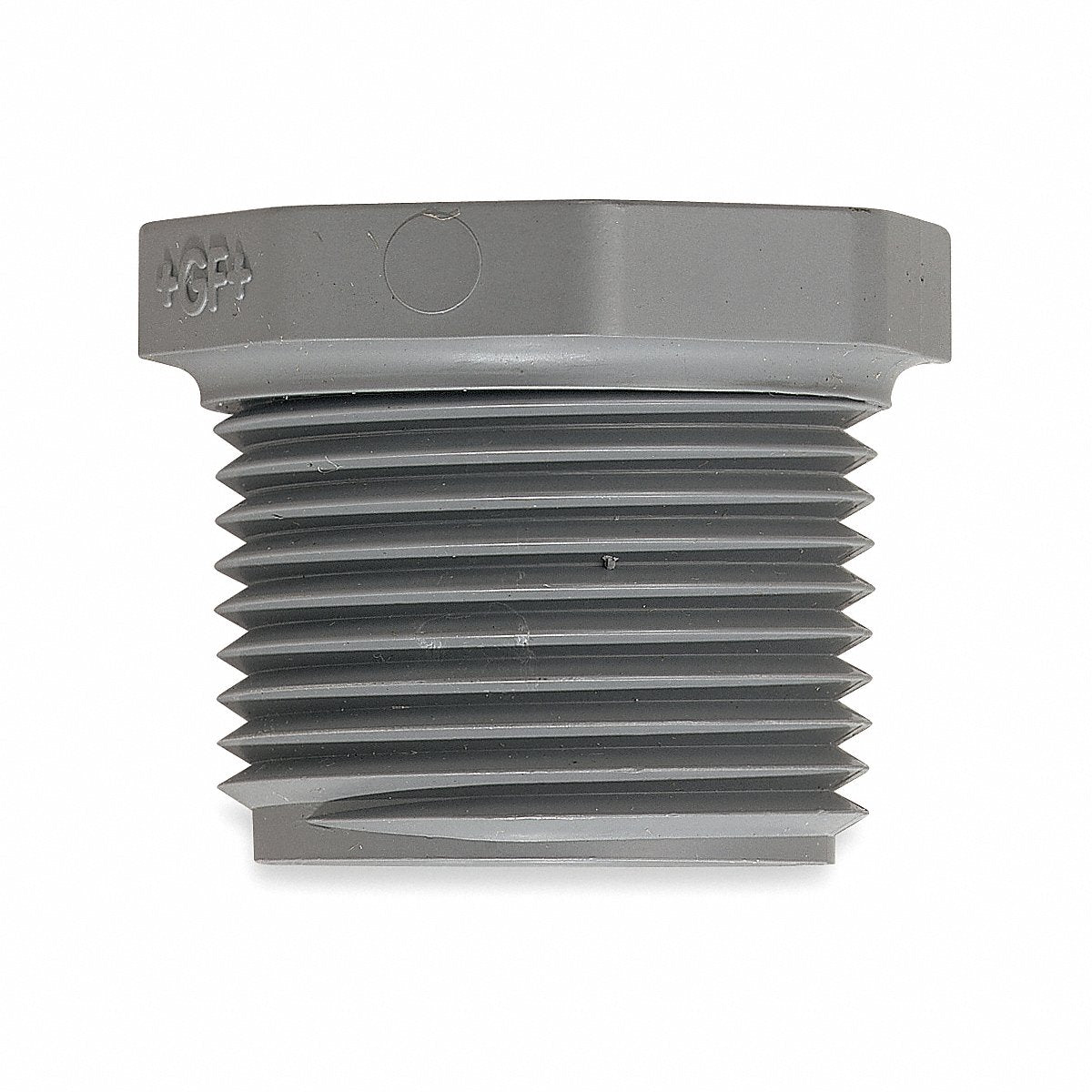Georg Fischer Corporation Hex Head Plug, 1 1/4 In, Schedule 80, 4 in (850-012)