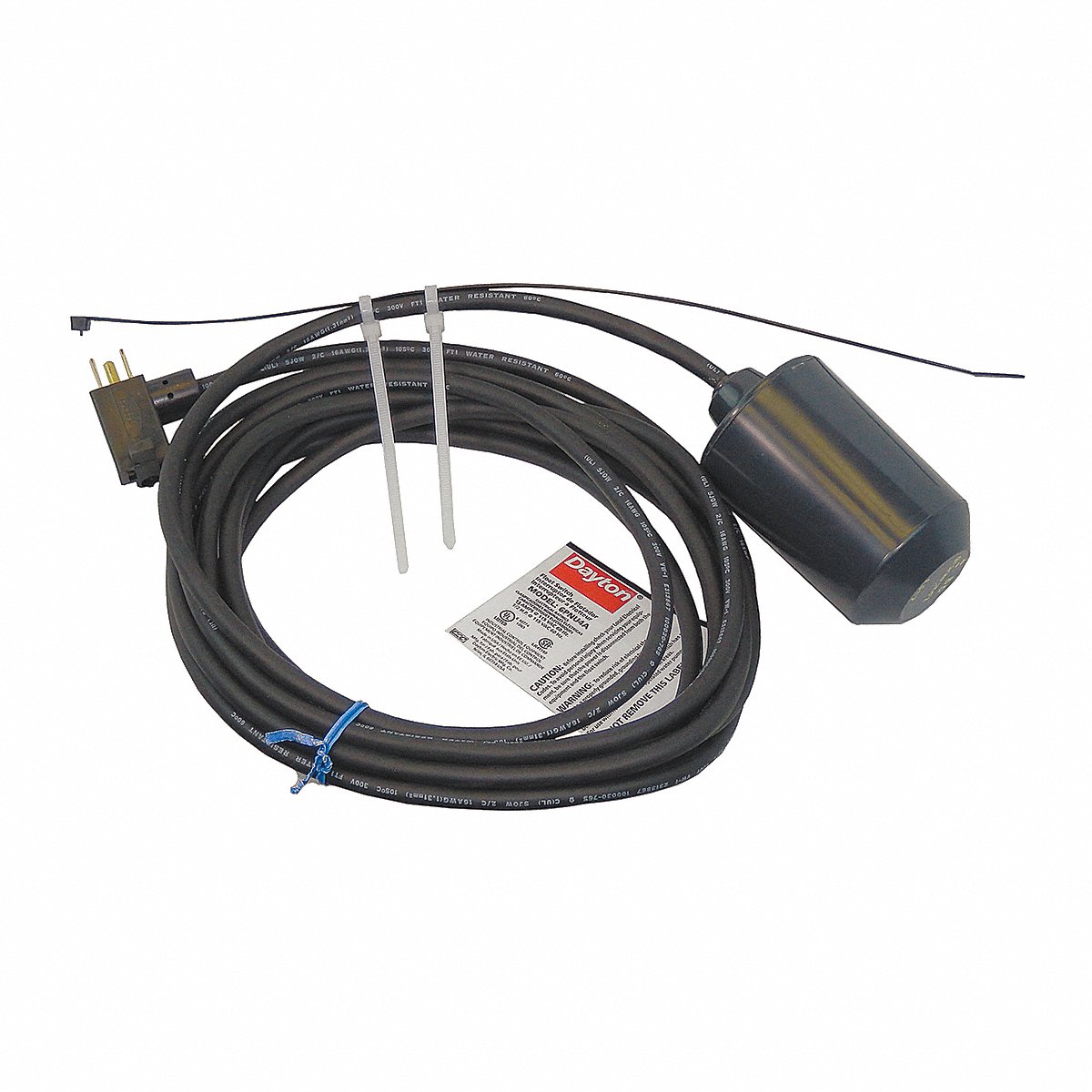 Dayton Float Switch, 20 Ft, Abs, 115V Ac, 20 FT (6PNU9)