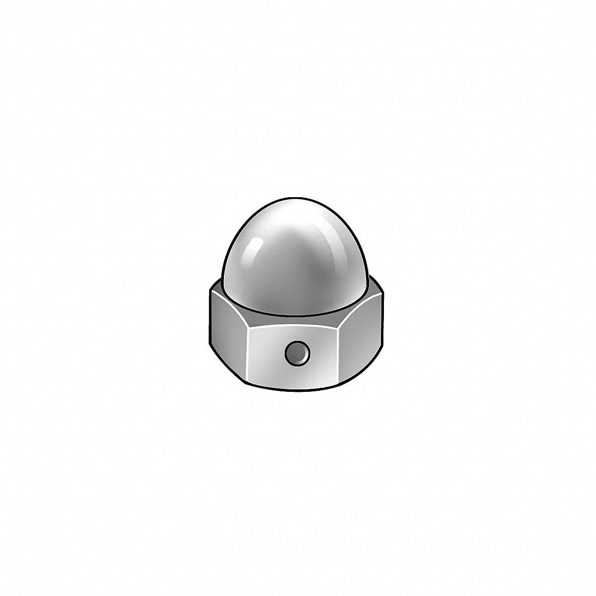 Hexagon Enterprises, Inc. Cpnt, Slflock, 18-8, Ss, 1/4"-20, 15/32", 10Pk, 4" (CPB032)
