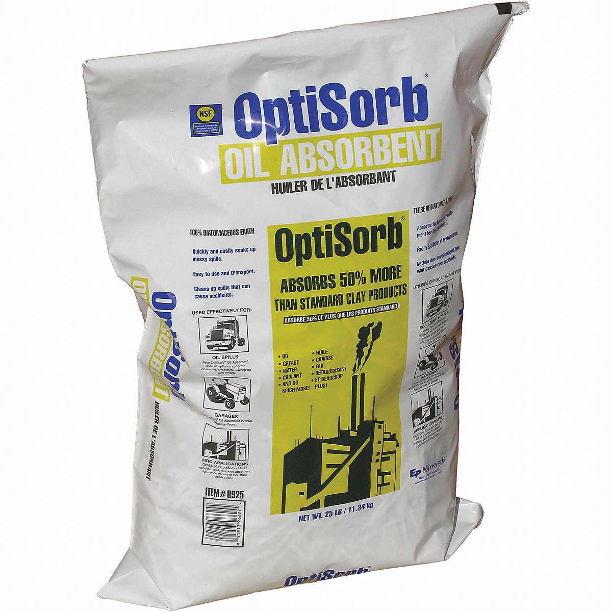 Ep Minerals Universal Absorbent, 25 Lb., Bag (8925)