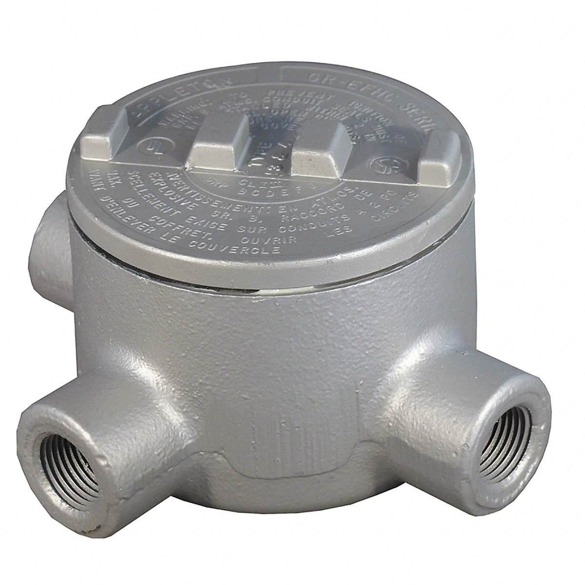 Appleton Electric Conduit Outlet Body, Iron, Trd Sz 3/4In, 4in (GRT75)