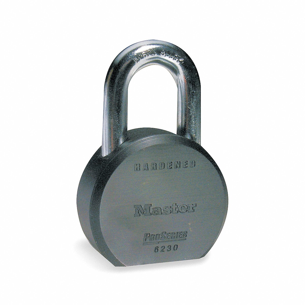 Master Lock Keyed Padlock, 7/8", Round, Silver (6230KA-10G501)