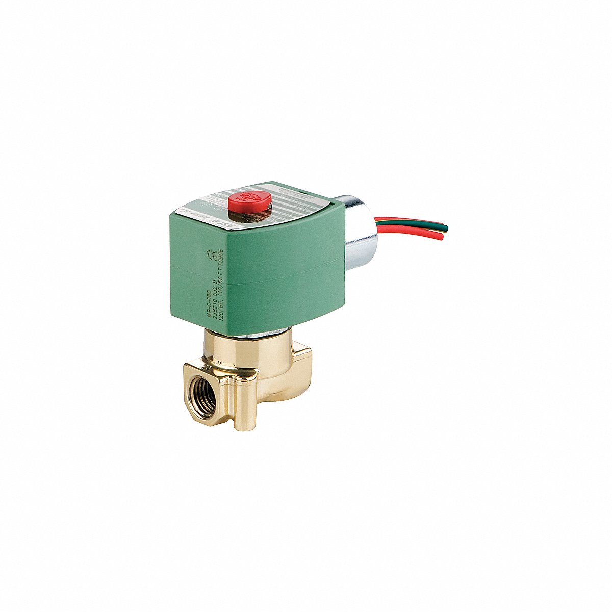 RedHat Solenoid Valve, Brass Body, Normally Open, For Air and Inert Gas (8262H260)