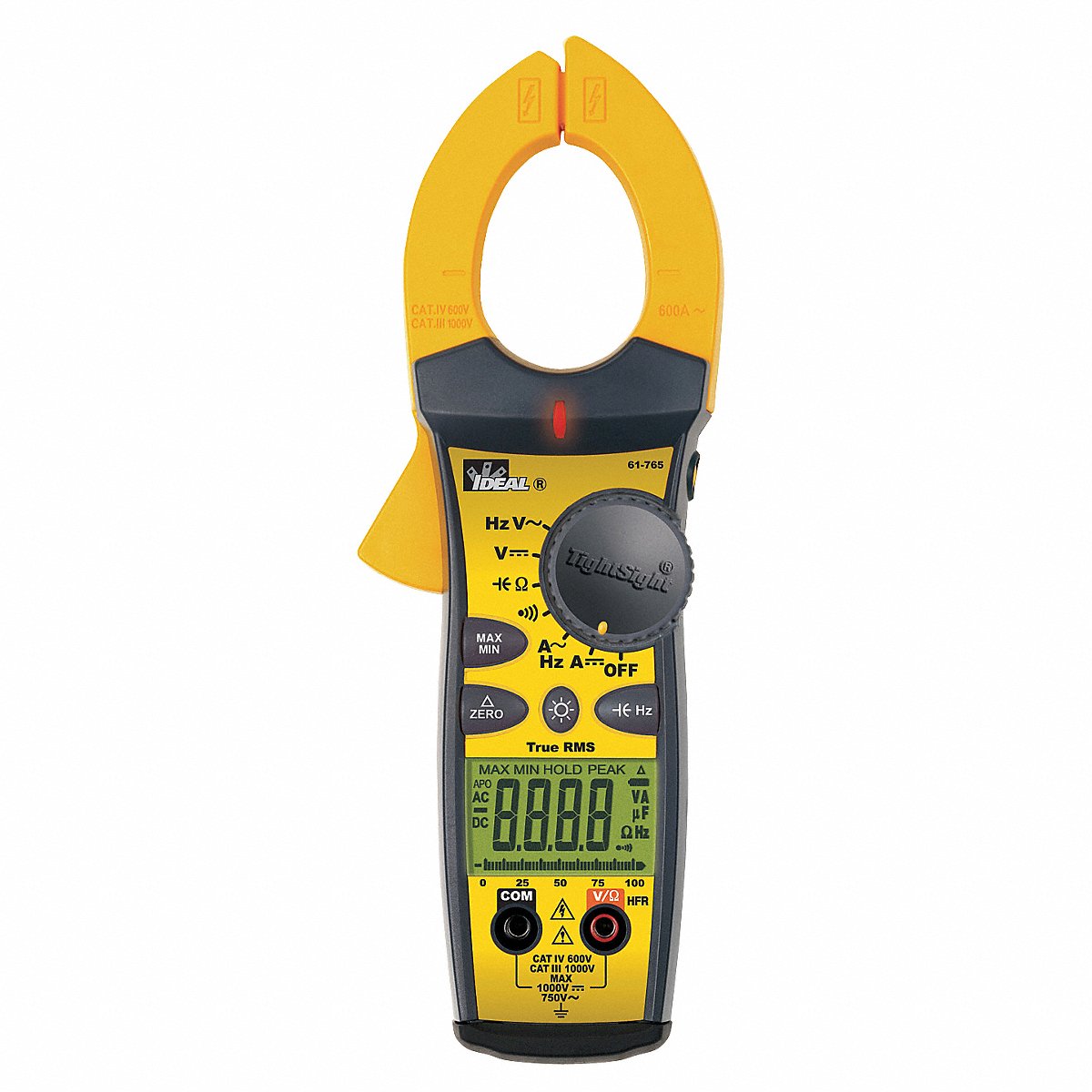Ideal Digital Clamp Meter, 1000 A Current, 750 V Voltage (61-775GA)