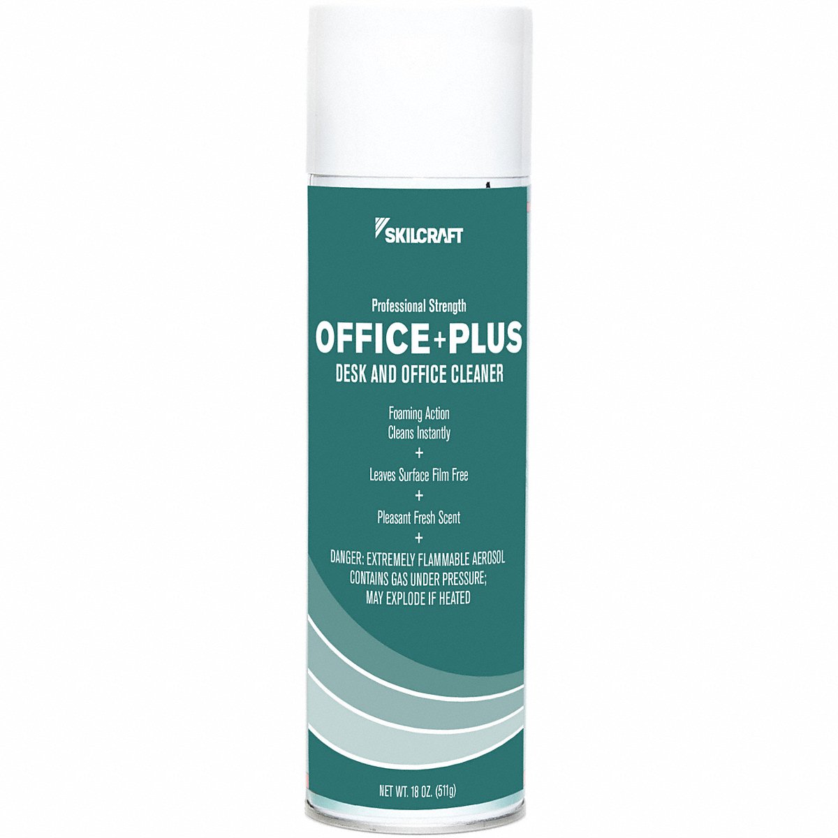 7930015128969, SKILCRAFT, Office Plus Desk/Office Cleaner, 18 oz Aerosol Spray, 12/Box