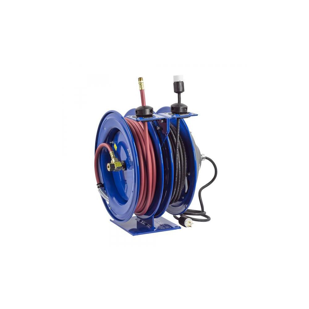 CoxReels C-L350-5016-A Hose Reel with Hose: 3/8" ID Hose x 50', Spring Retractable
