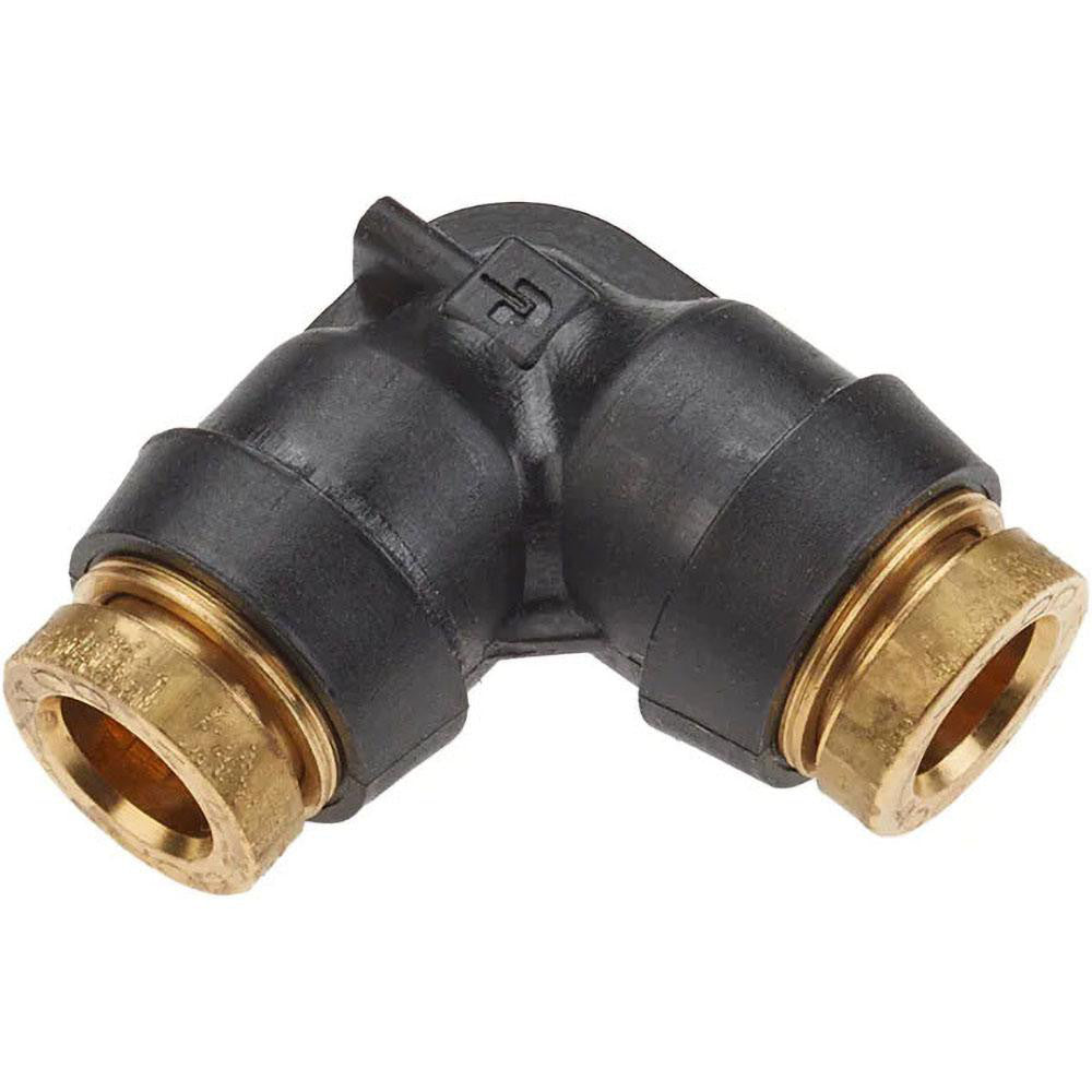Parker 365PTC-4 Push-to-Connect Push-to-Connect x Push-to-Connect Fitting: 90 Deg Union Elbow, 1/4" OD