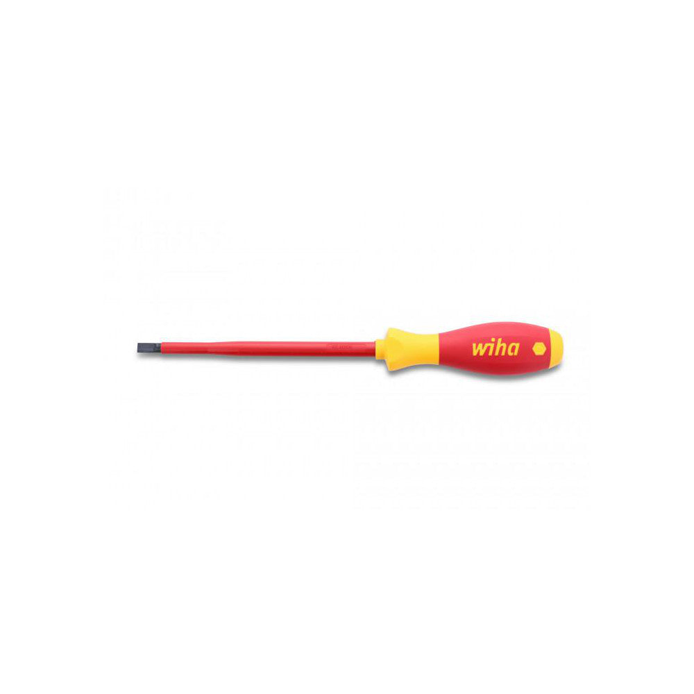Wiha 32039 Slotted Screwdriver: 1/4" Width, 10.6" OAL, 6" Blade Length