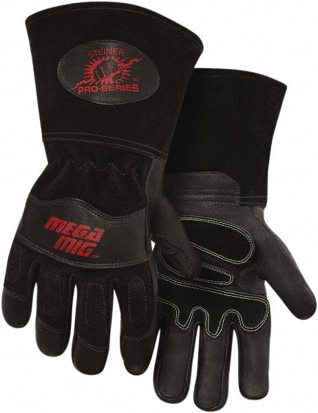 Steiner 0235-X Welding Gloves: Size X-Large, Goatskin Leather, MIG Welding Application