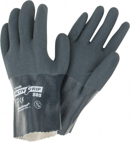 PIP 56-AG585/M Work Gloves: ActivGrip 56-AG585, Size Medium, Nitrile-Coated Nitrile, General Purpose
