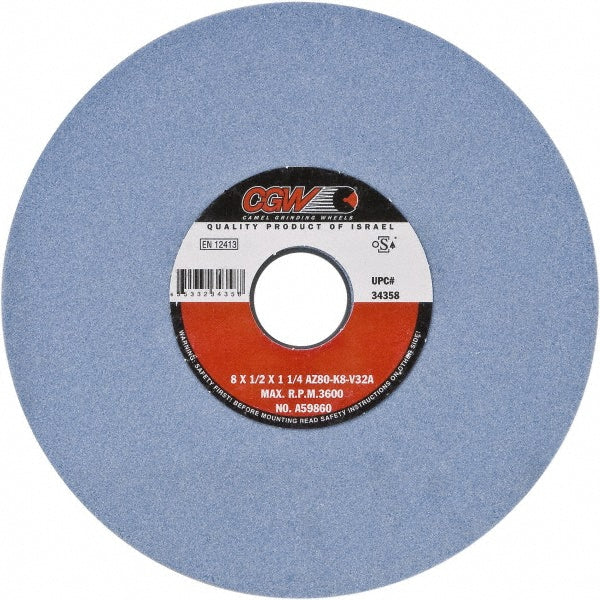 CGW Abrasives 34490 Surface Grinding Wheel: 14" Dia, 2" Thick, 5" Arbor, 46 Grit