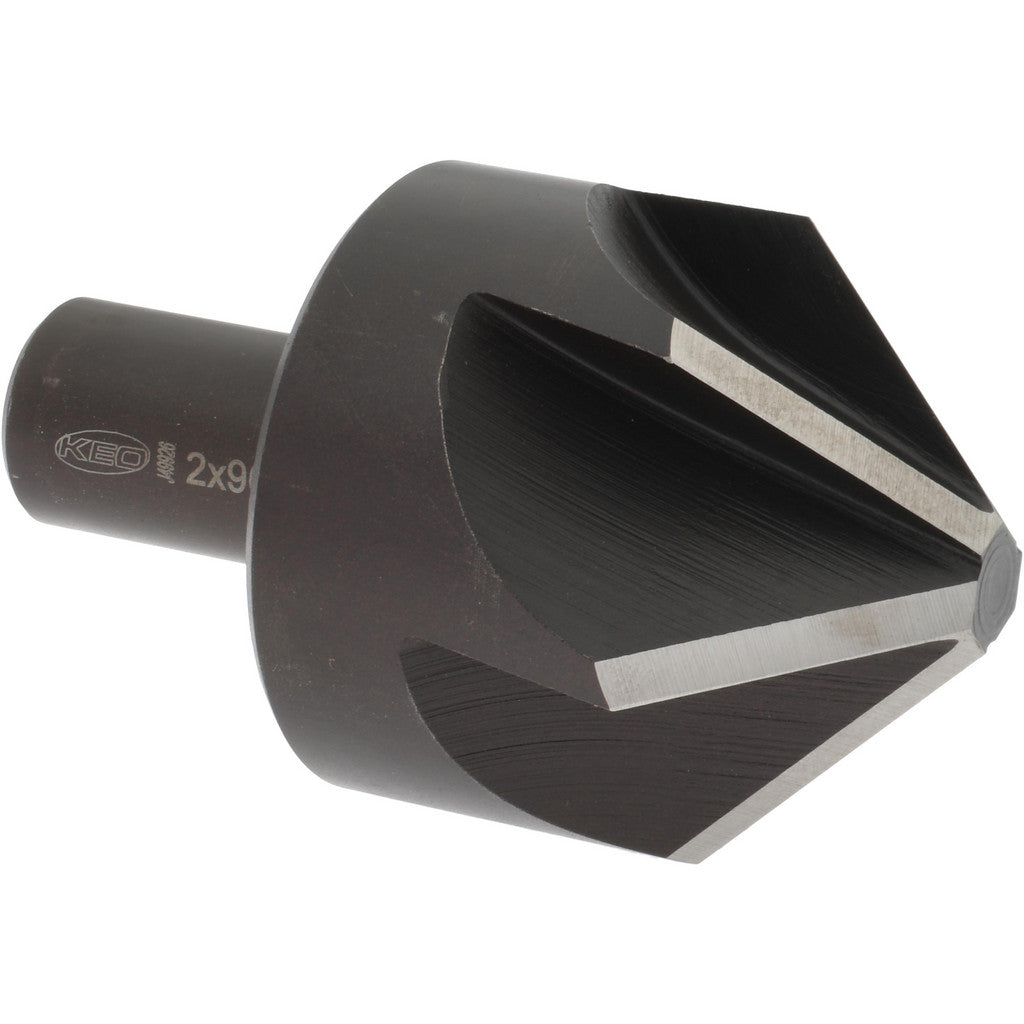 Keo 919-000-401 Countersink: 2" Head Dia, 90.00 deg Included Angle, 6 Flute, High-Speed Steel, Right Hand Cut
