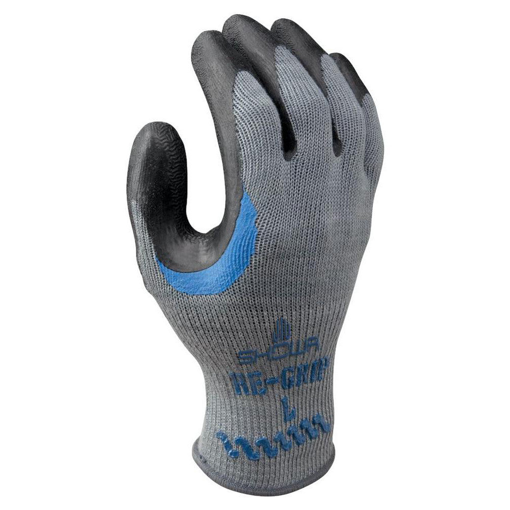 SHOWA 330L-09 General Purpose Work Gloves: Large, Latex Coated