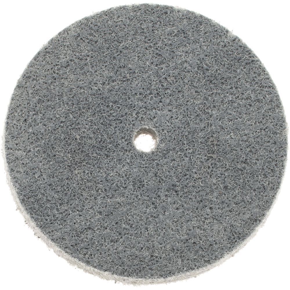 Norton 66261058854 Deburring Wheel: 3" Dia, 1/4" Face Width, 1/4" Hole, Hard Density Grade, Silicon Carbide