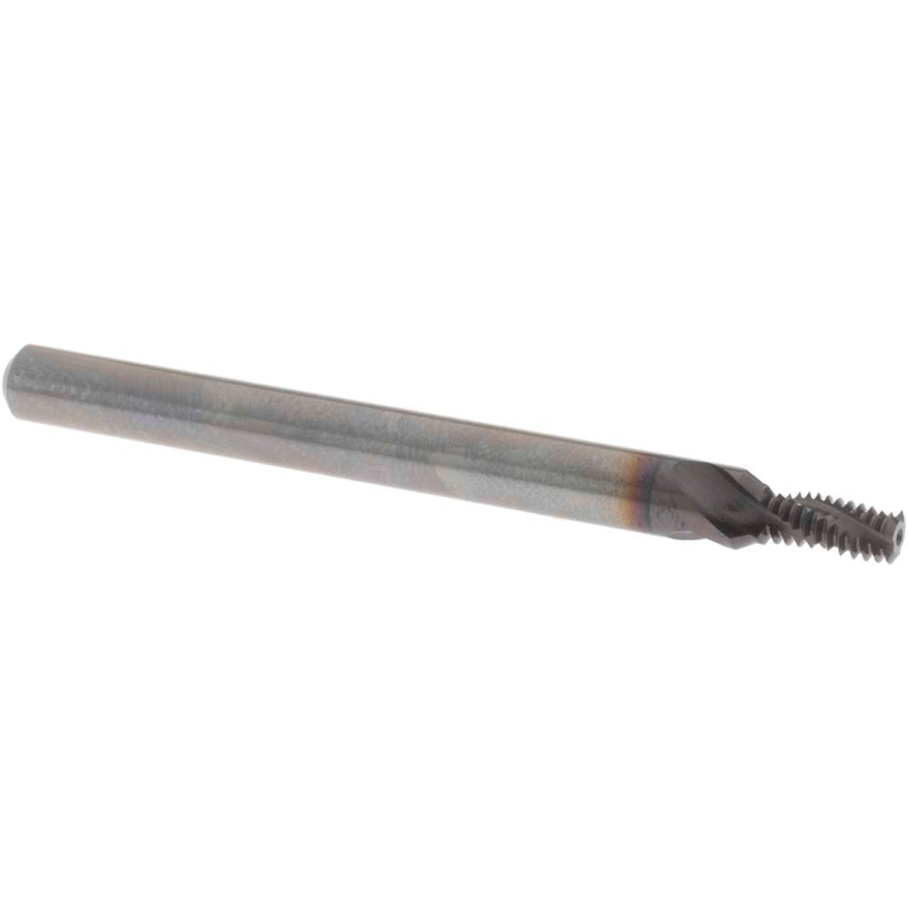 OSG 4100000911 Helical Flute Thread Mill: 1/4-28, Internal, 3 Flute, 1/4" Shank Dia, Solid Carbide