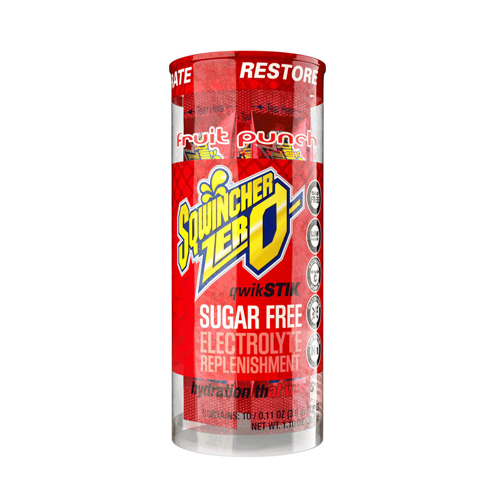 Sqwincher Sports Drink: 0.11 oz Packet, Assorted Flavors, Powder, Yields 20.00 oz - 159060119