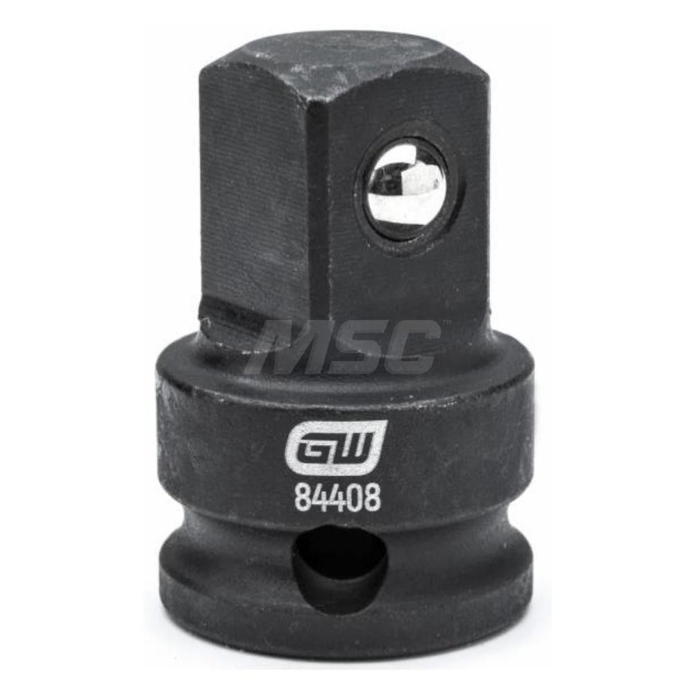 GEARWRENCH 84408 Socket Adapter: Impact Drive, 1/2" Square Male, 3/8" Square Female