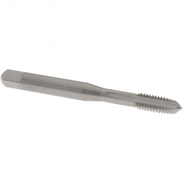 OSG 1006100500 Straight Flute Tap: M6x1 Metric Coarse, 4 Flute, Plug Chamfer, 6H Class of Fit, Solid Carbide, Bright/Uncoated Finish
