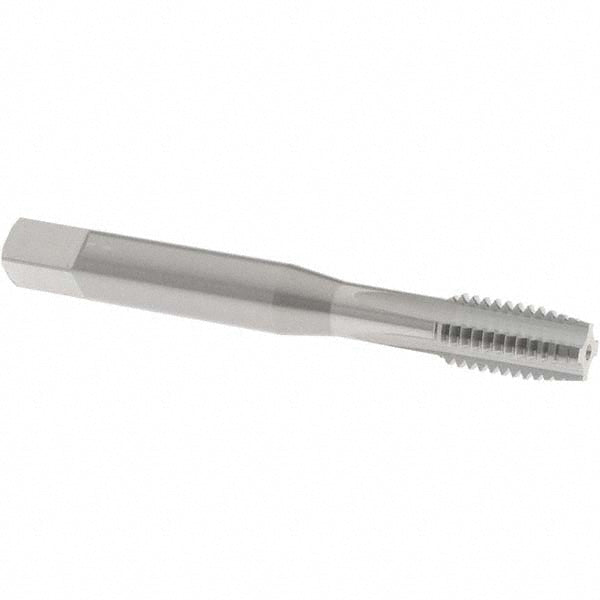 OSG 1006100800 Straight Flute Tap: M8x1.25 Metric Coarse, 4 Flute, Plug Chamfer, 6H Class of Fit, Solid Carbide, Bright/Uncoated Finish