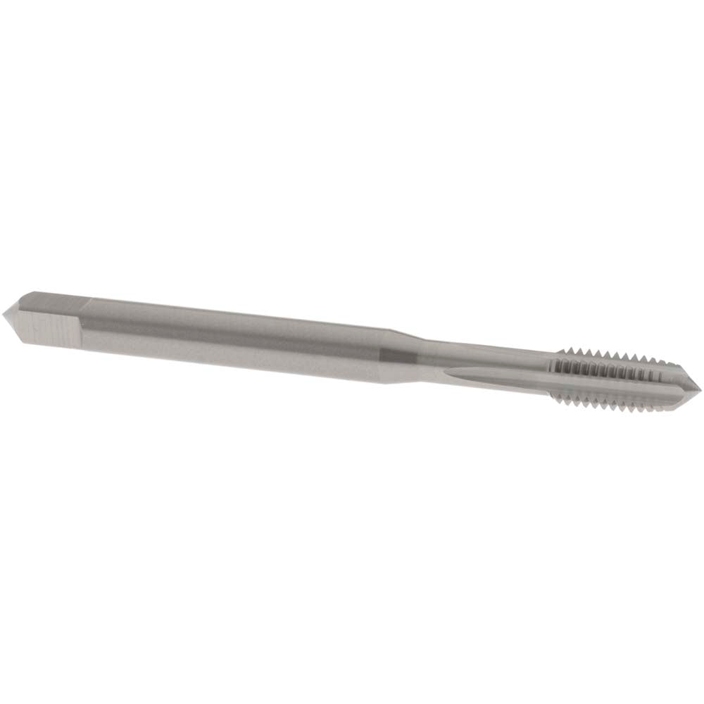 OSG 1006100400 Straight Flute Tap: M5x0.8 Metric Coarse, 4 Flute, Plug Chamfer, 6H Class of Fit, Solid Carbide, Bright/Uncoated Finish
