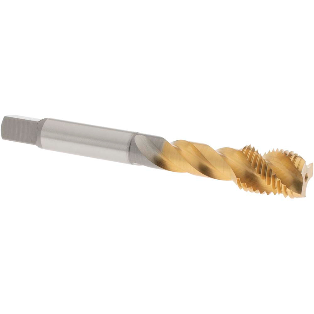 OSG 1733305 Spiral Flute Tap: 7/16-20 UNF, 3 Flutes, Modified Bottoming, 3B Class of Fit, Vanadium High Speed Steel, TIN Coated